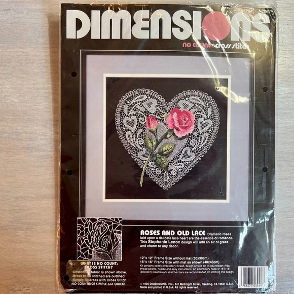 LAST CHANCE!  Beautiful Roses and Old Lace Cross Stitch - Picture 3 of 7